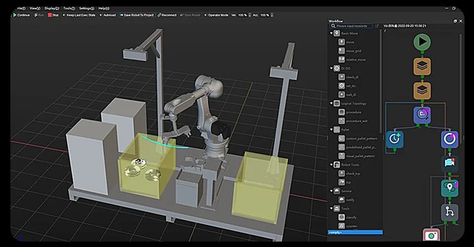 برنامج Mech-Viz لبرمجة الروبوتات
